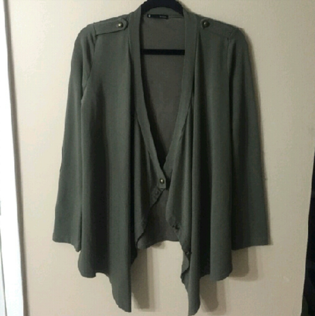 Krisa Draped-Front Cardigan